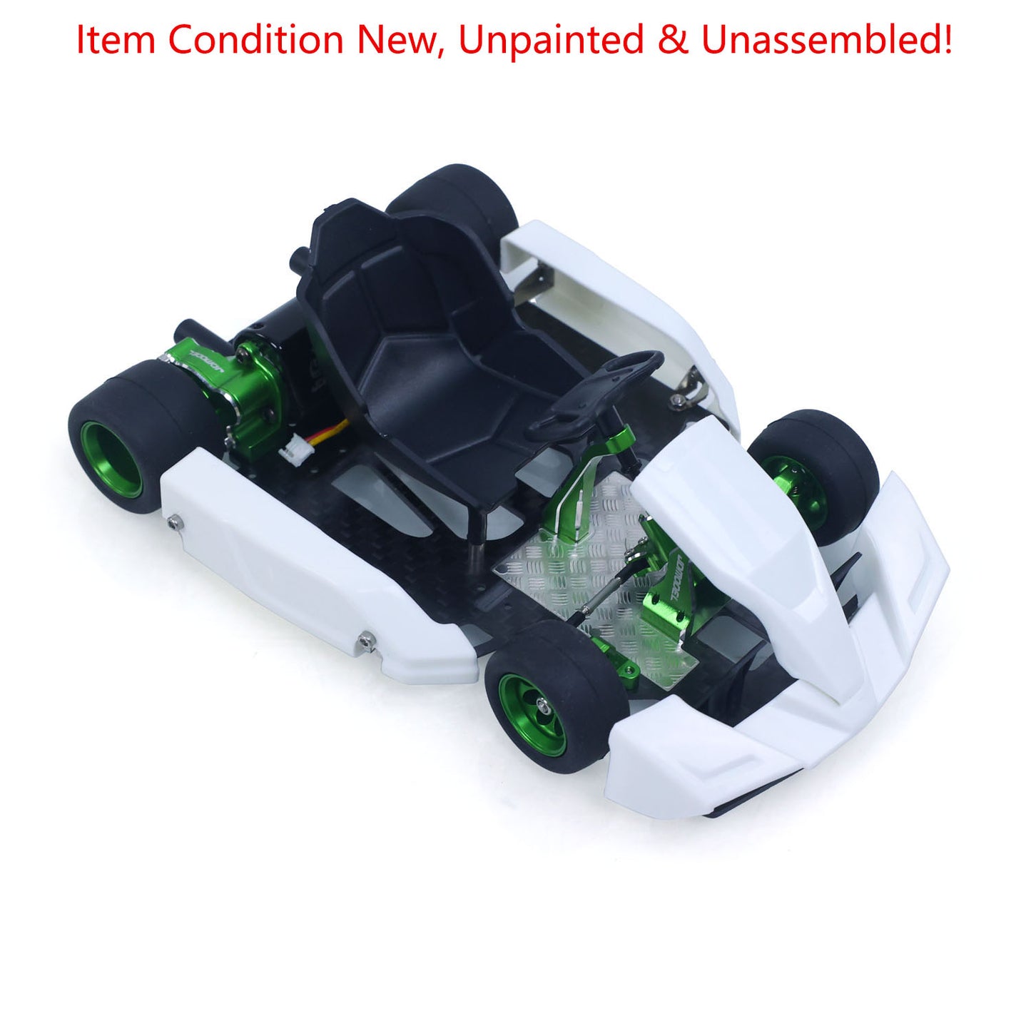 KIT JDM 298A 1/10 4x2 RC Go-Kart Unlimited DIY Model Vehicle Remote Control Electric Racing Car Motor No Battery for Adult