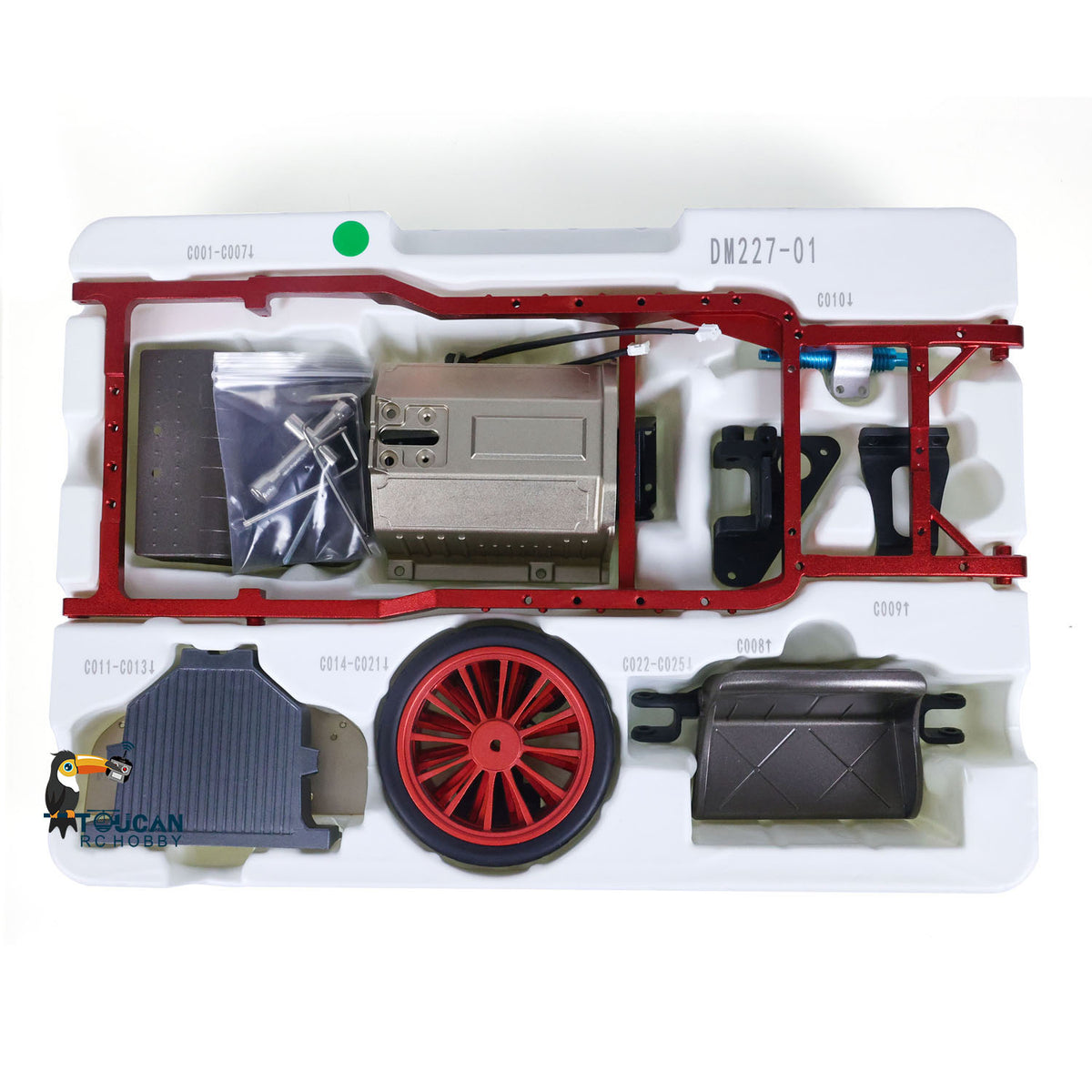 TOUCAN RC HOBBY TECHING Alloy Simulation Engine Classic Car Boutique Display DIY Metal Machinery Cars Model Decorative Kits Works of Art