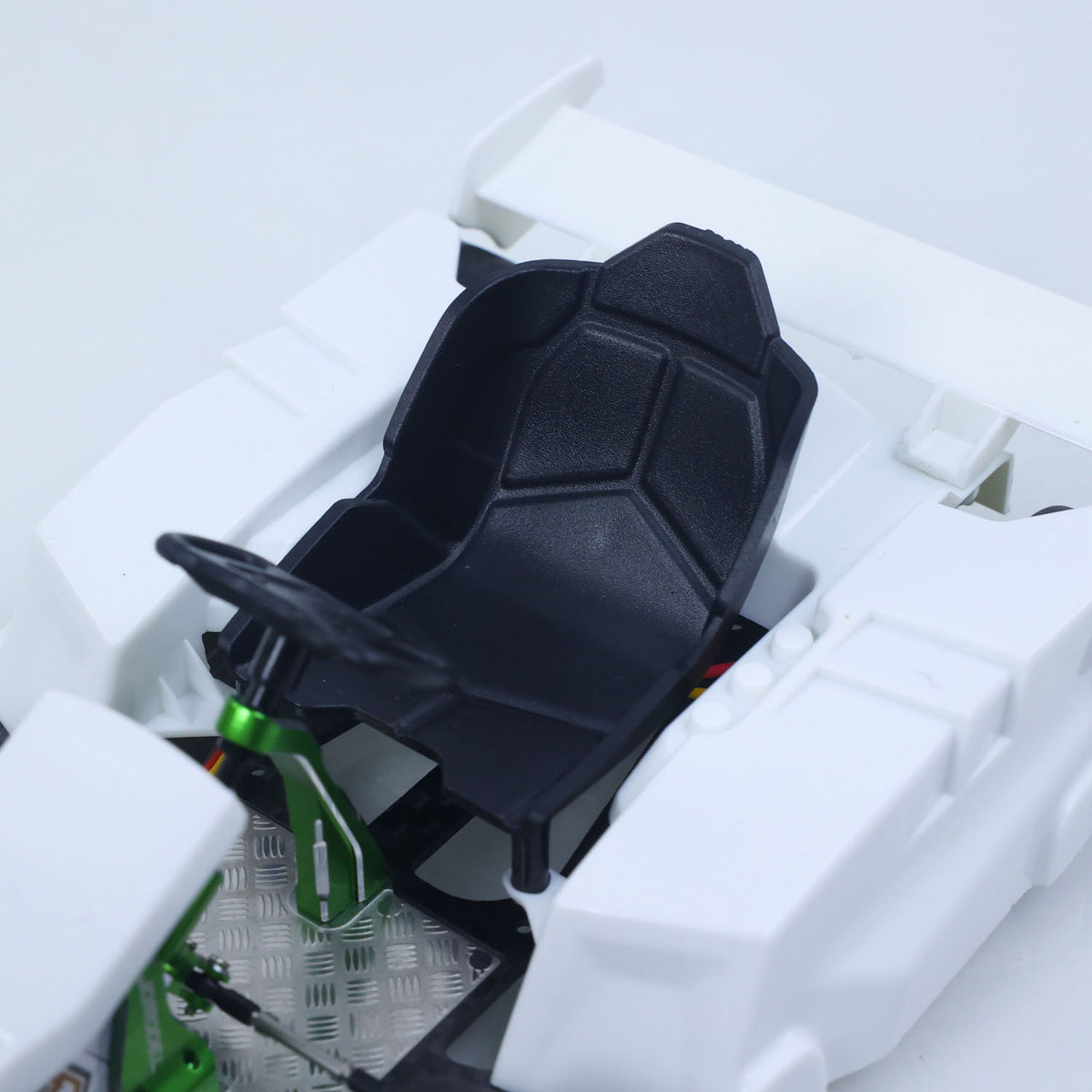 JDM 298B 1/10 Plastic RC Go-Kart DIY Model Radio Controlled Electric Racing Vehicle Unlimited Retrofit for Advanced Player