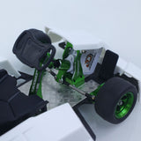 JDM 298B 1/10 Plastic RC Go-Kart DIY Model Radio Controlled Electric Racing Vehicle Unlimited Retrofit for Advanced Player