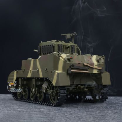 1/16 RC RTR-Panzer US M5A1 Stuart VI, ferngesteuerter leichter Panzer mit 360 Grad drehbarem Funkgerät mit zwei Batterien