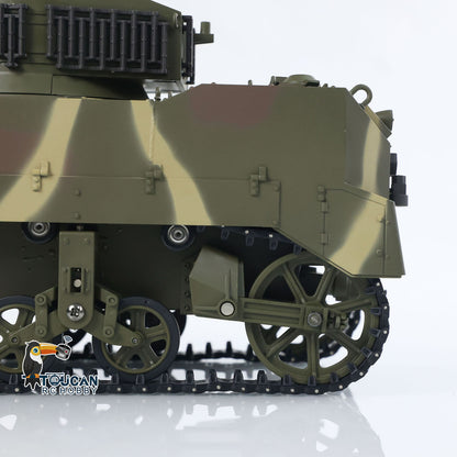 1/16 RC RTR-Panzer US M5A1 Stuart VI, ferngesteuerter leichter Panzer mit 360 Grad drehbarem Funkgerät mit zwei Batterien