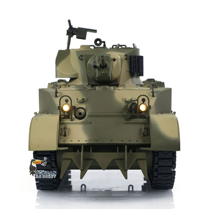 1/16 RC RTR-Panzer US M5A1 Stuart VI, ferngesteuerter leichter Panzer mit 360 Grad drehbarem Funkgerät mit zwei Batterien