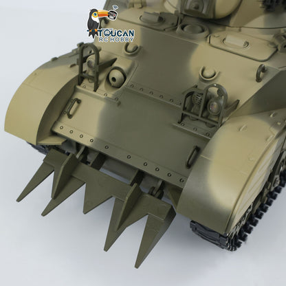 1/16 RC RTR-Panzer US M5A1 Stuart VI, ferngesteuerter leichter Panzer mit 360 Grad drehbarem Funkgerät mit zwei Batterien