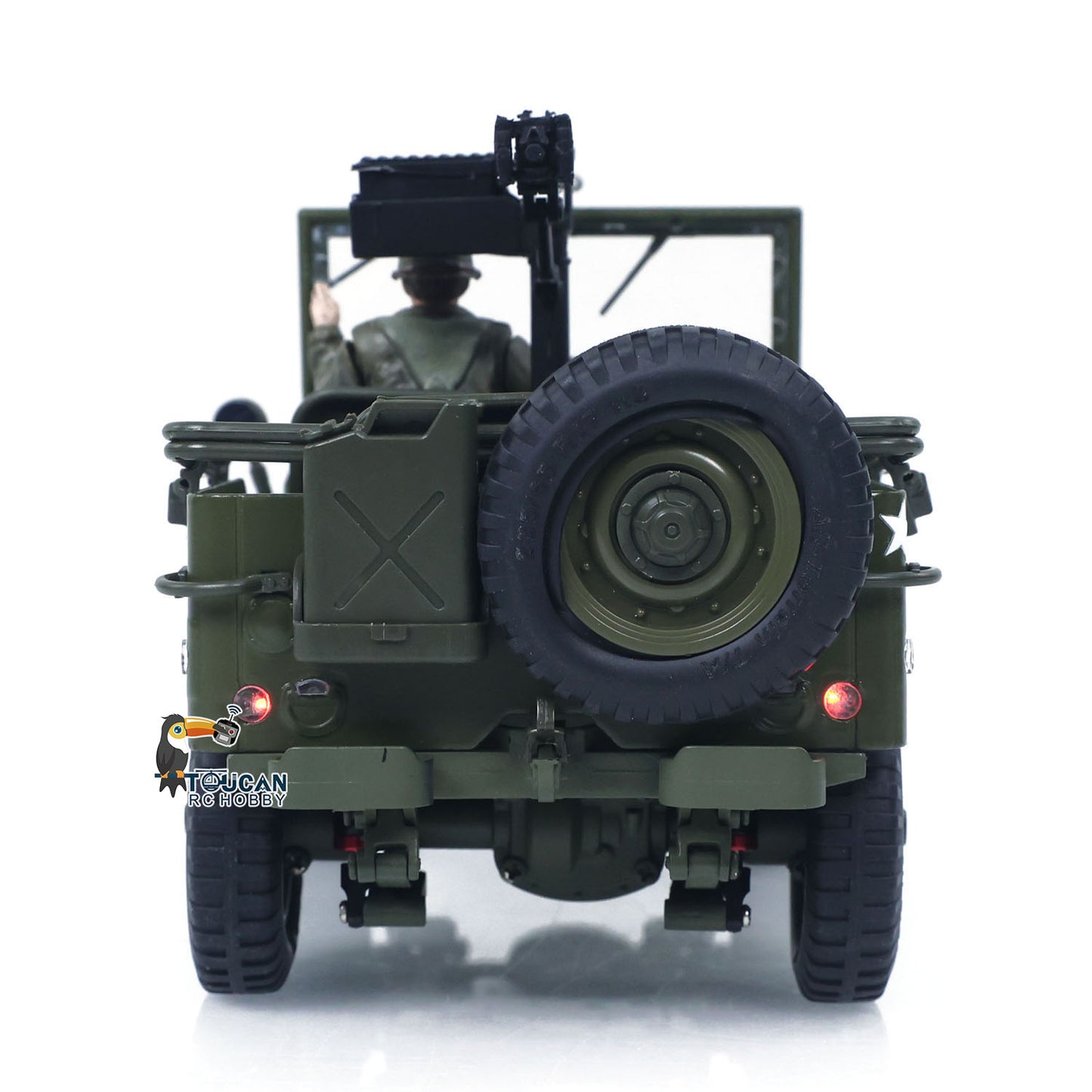 1/16 Remote Control Off Road Vehicle 4*4 Electric RC Military Truck Model Metal Car Shell Drive Shafts Chassis Rail Gears RTR