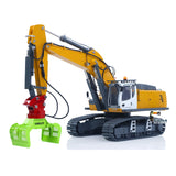 KABOLITE 1/18 K962 100S Remote Control Hydraulic Excavator RC Digger Electric Claw Ripper Hammer Construction Car Machine Toys