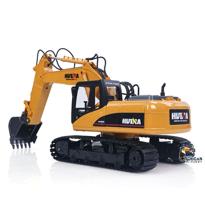 HUINA 1/14 RC Electric Excavator 1535 Remote Control Digger 15CH 2.4G Radio Finished Toy Model Battery Sound Light Effects