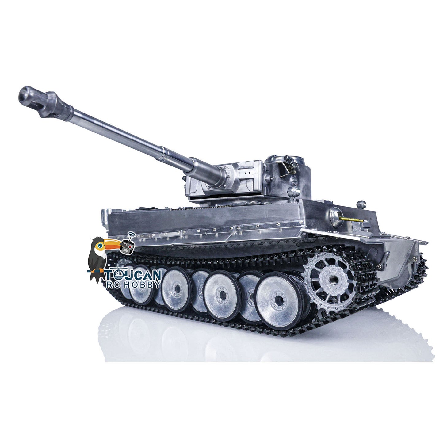 TOUCAN RC HOBBY Mato Metal 1/16 German Tiger I BB Shooting RTR RC Tank 1220 W/ 360 Turret Main Board Radio Controller Battery