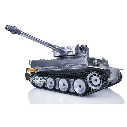 TOUCAN RC HOBBY Mato Metal 1/16 German Tiger I BB Shooting RTR RC Tank 1220 W/ 360 Turret Main Board Radio Controller Battery