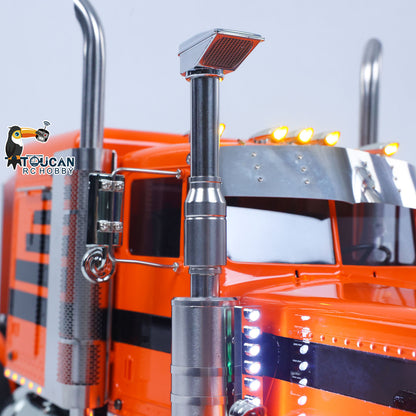 In Stock TOUCAN 1/14 8x4 Tractor Truck 56344 Remote Control Construction Truck Lifting Steering Axle 3-Speed Smoke Unit Light Sound System RTR Model
