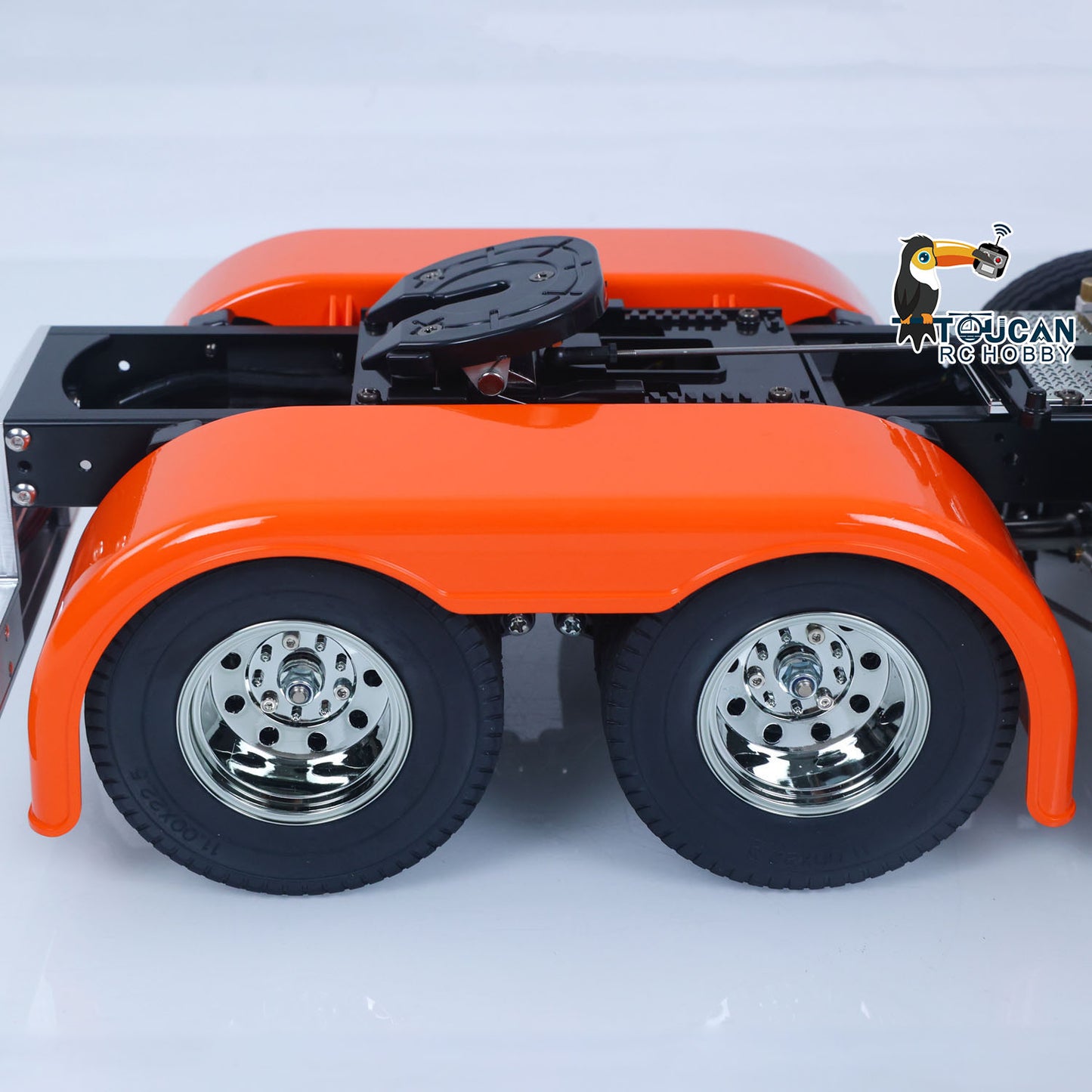 In Stock TOUCAN 1/14 8x4 Tractor Truck 56344 Remote Control Construction Truck Lifting Steering Axle 3-Speed Smoke Unit Light Sound System RTR Model