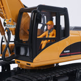 HUINA 1/14 RC Electric Excavator 1535 Remote Control Digger 15CH 2.4G Radio Finished Toy Model Battery Sound Light Effects
