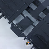 1 Meter Long! Metal 1/14 Heavy Duty 2Axle Low Flatbed Trailer for TAMIYA LESU Radio Control Tractor Truck RC Bulldozer Excavator