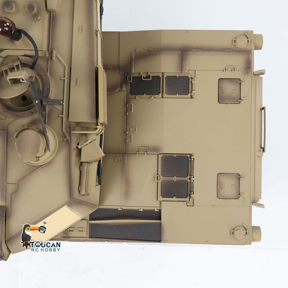 Henglong 1/16 TK7.0 Plastic USA M1A2 Abrams 3918 German Leopard2A6 3889 RTR RC Tank BB Infrared Combat Smoke Barrel Recoil Sound Light System