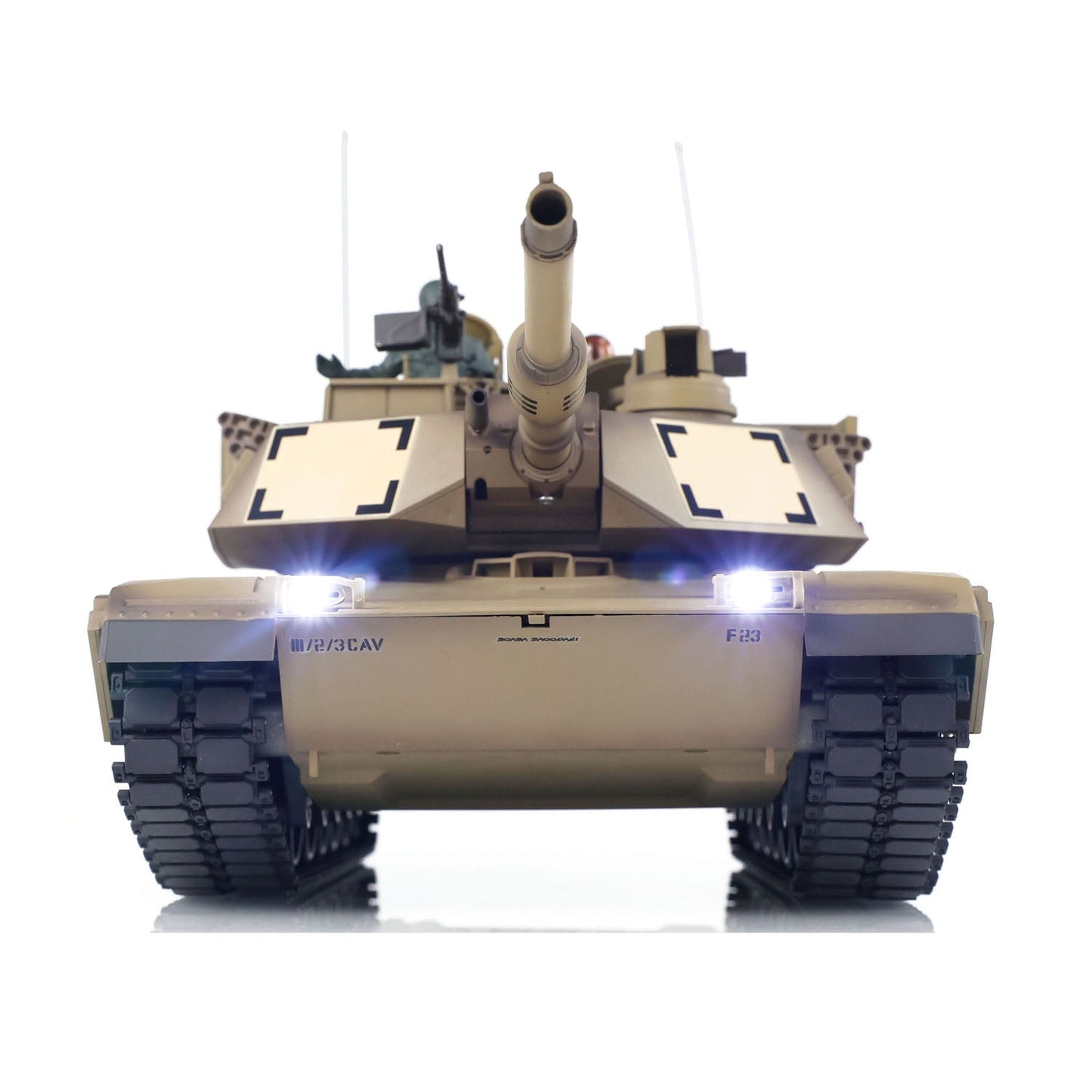Henglong 1/16 2.4G TK7.0 Plastic USA Abrams M1A2 3918 RTR RC Tank Military Vehicle Model with BB IR Smoke Sound Light Metal Barrel