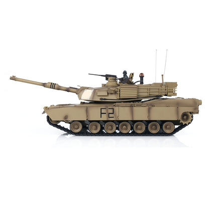 Henglong 1/16 2.4G TK7.0 Plastic USA Abrams M1A2 3918 RTR RC Tank Military Vehicle Model with BB IR Smoke Sound Light Metal Barrel
