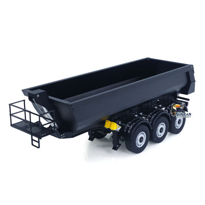 Kabolite 1/14 Metal Remote Control 3Axles Electric Lifting Semi Trailer Dumper for RC Tractor Truck SC 770S 100 Battery Charger