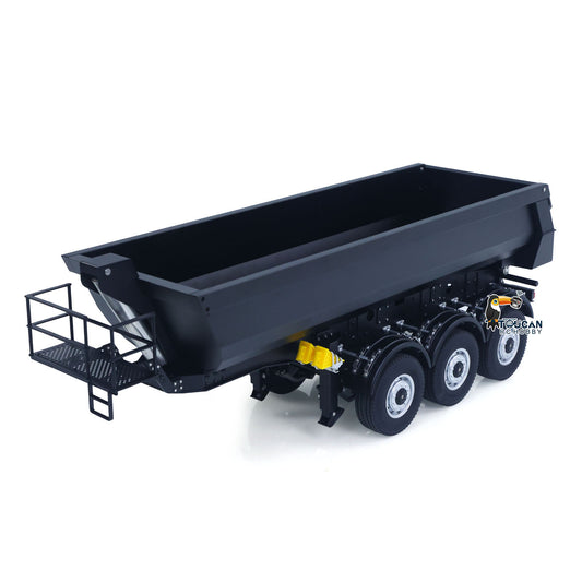 USED Kabolite 1/14 Metal Remote Control 3Axles Electric Lifting Semi Trailer Dumper for RC Tractor Truck SC 770S 100 teshulianjie