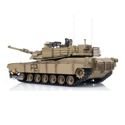 2,4 GHz Henglong 1/16 TK7.0 M1A2 Abrams, fahrbereit, ferngesteuerter BB-IR-Panzer, 3918, Kunststoffketten, Kettenräder, Leiträder, Rauchgeräusch