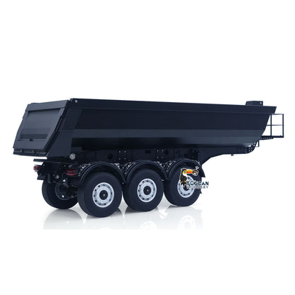 Kabolite 1/14 Metal Remote Control 3Axles Electric Lifting Semi Trailer Dumper for RC Tractor Truck SC 770S 100 Battery Charger