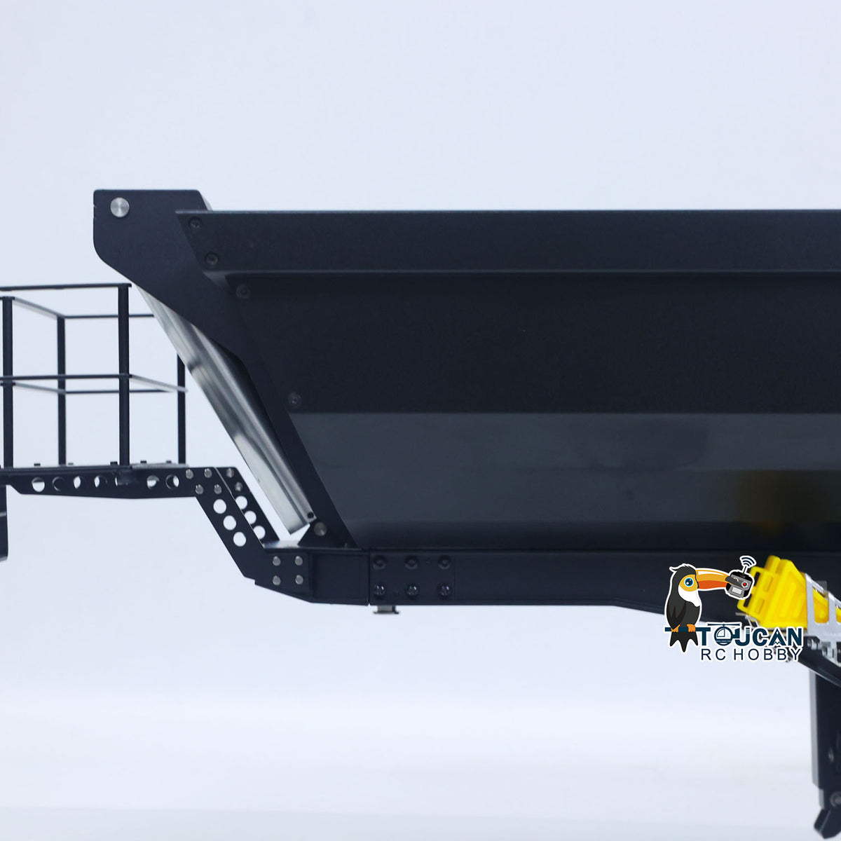 Kabolite 1/14 Metal Remote Control 3Axles Electric Lifting Semi Trailer Dumper for RC Tractor Truck SC 770S 100 Battery Charger
