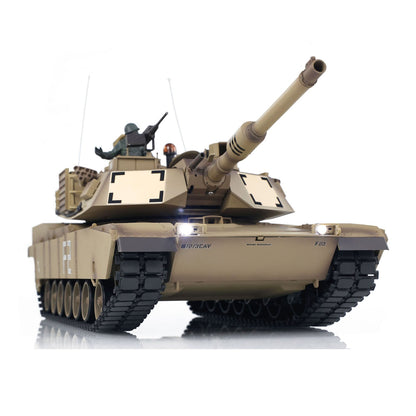 Henglong 1/16 2.4G TK7.0 Plastic USA Abrams M1A2 3918 RTR RC Tank Military Vehicle Model with BB IR Smoke Sound Light Metal Barrel