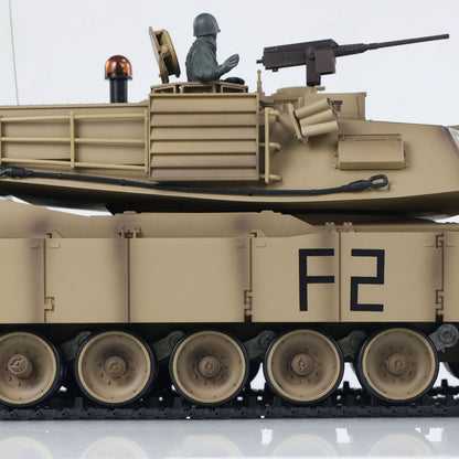 Henglong 1/16 2.4G TK7.0 Plastic USA Abrams M1A2 3918 RTR RC Tank Military Vehicle Model with BB IR Smoke Sound Light Metal Barrel
