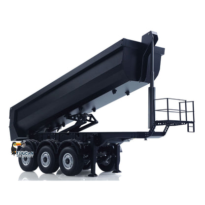 TOUCAN RC HOBBY Fast Free Shipping Kabolite 1/14 Metal Remote Control 3Axles Electric Lifting Semi Trailer Dumper for RC Tractor Truck SC 770S 100