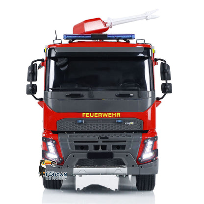 TOUCAN RC HOBBY 1/14 4x2 RC Fire Vehicles Radio Control Fire Fighting Truck 3-speed Transmission Lighting and Sound System Assembled and Painte