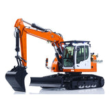 CUT Model Metal 1/14 Remote Control Hydraulic Excavator LR914 RC Tracked Digger 5CH Valve RTR Engineering Vehicle Lights Sounds