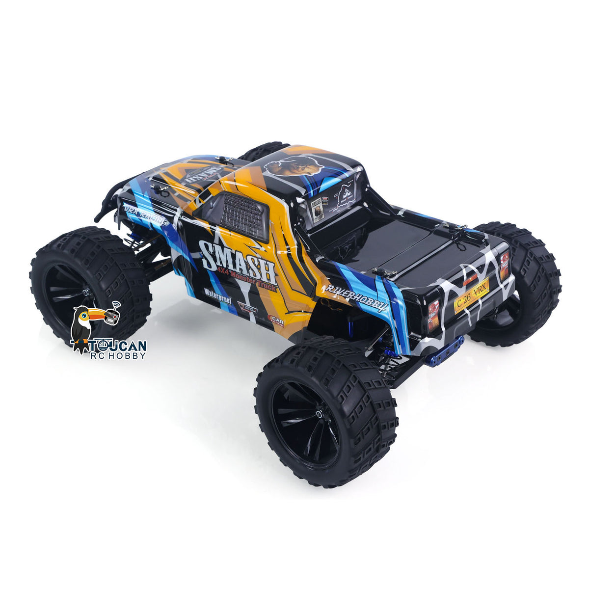 PVC-Schale VRX RH1066 1/10 Fernbedienung Off-Road-Auto RC Elektro Monster Truck 45A ESC 3650 Bürstenloser Motor Stoßdämpfer