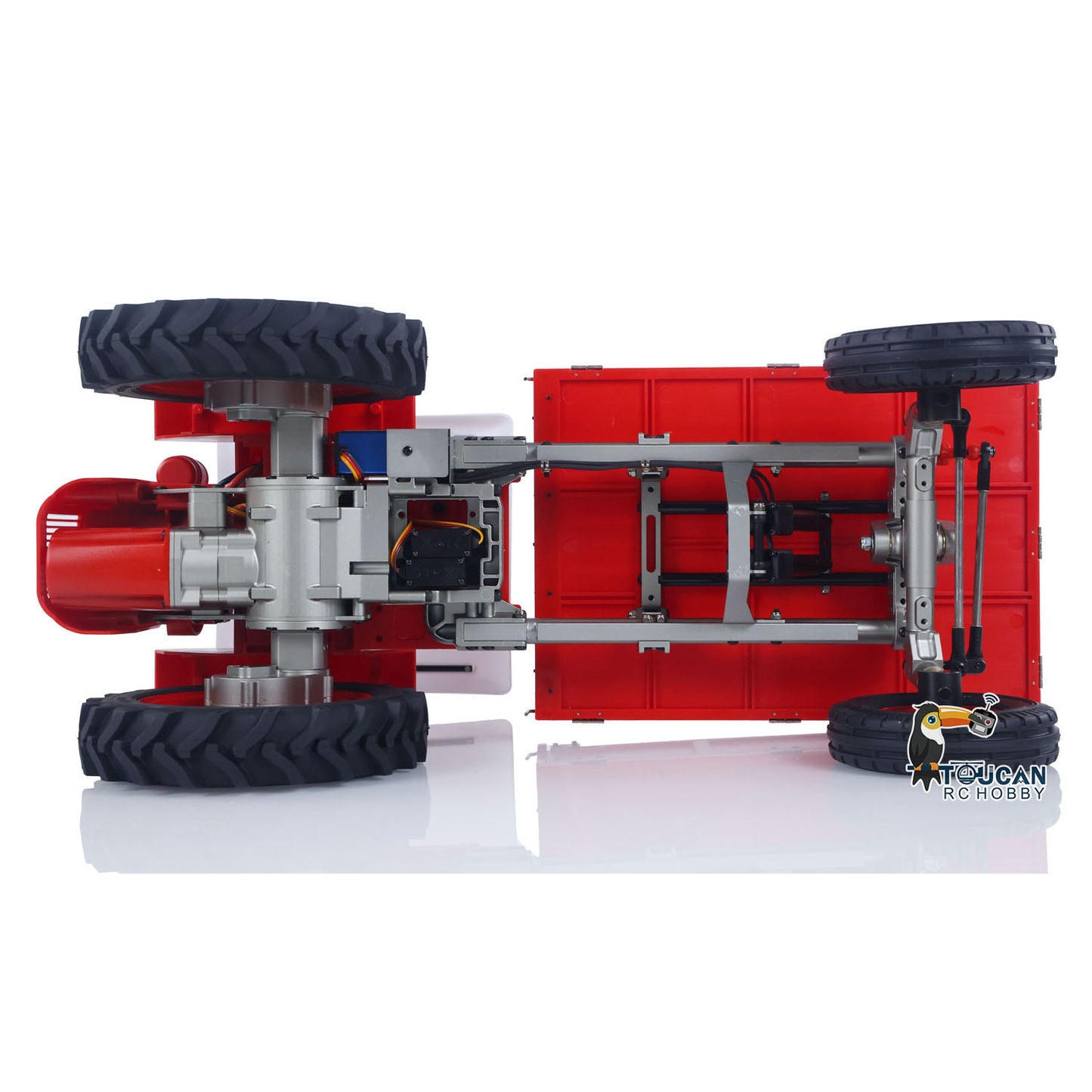 Kingkong 1/10 RC Ackerschlepper Automodell DONKEY T16 4x2 Transportfahrzeug Motor 2-Gang-Getriebe Achssperre Servo 6CH Radio Licht