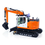 CUT Model Metal 1/14 Remote Control Hydraulic Excavator LR914 RC Tracked Digger 5CH Valve RTR Engineering Vehicle Lights Sounds