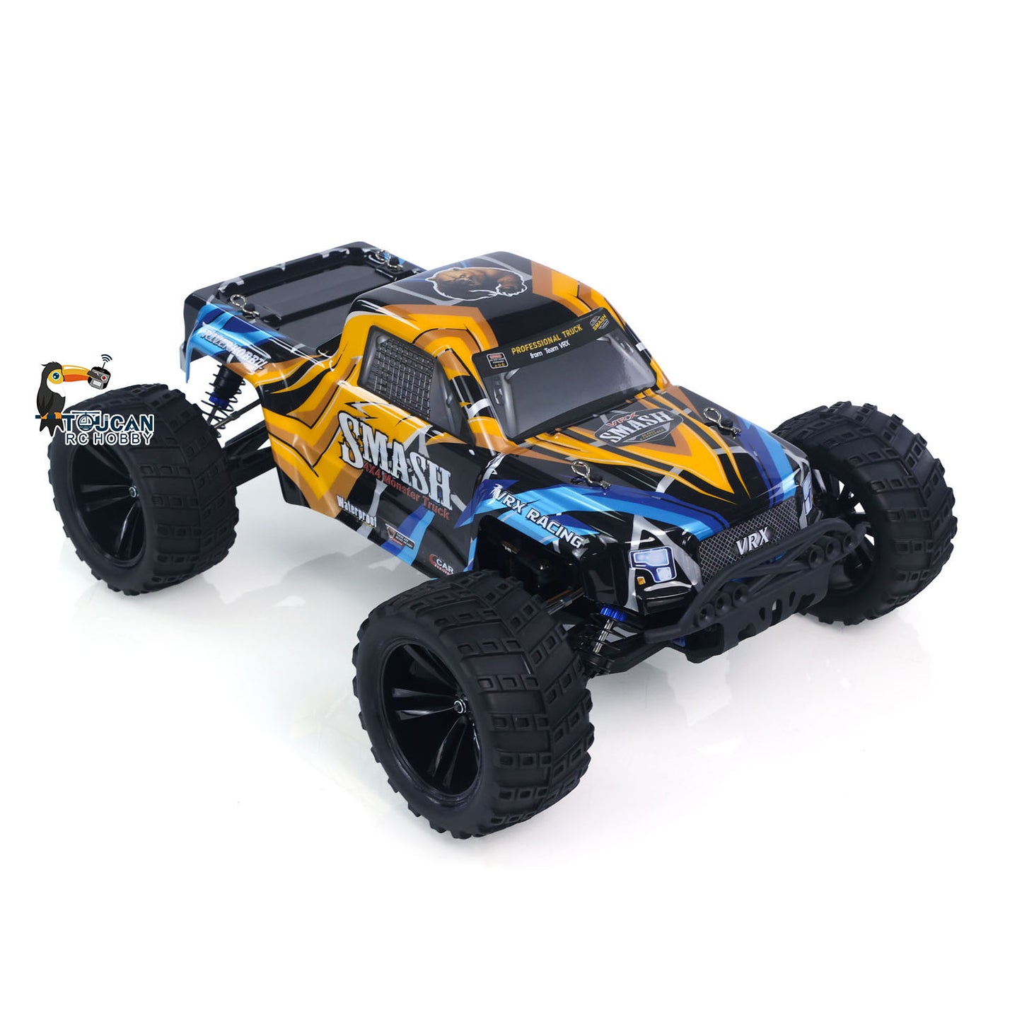 PVC-Schale VRX RH1066 1/10 Fernbedienung Off-Road-Auto RC Elektro Monster Truck 45A ESC 3650 Bürstenloser Motor Stoßdämpfer