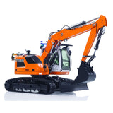 CUT Model Metal 1/14 Remote Control Hydraulic Excavator LR914 RC Tracked Digger 5CH Valve RTR Engineering Vehicle Lights Sounds