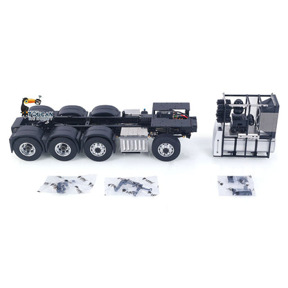 In Stock TOUCAN RC HOBBY LESU Metal RC Assembled Heavy-duty Chassis for 1/14 Scale 1851 3363 Tractor Truck 3 Speed Transmission Highline Equipment Rack Truck UpgradeParts
