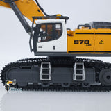 Fast Free Shipping 1/50 Electric RC Excavator K970 Remote Control Digger Construction Car Metal Bucket Tracks Lights Sounds Finished Model Toys
