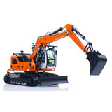 CUT Model Metal 1/14 Remote Control Hydraulic Excavator LR914 RC Tracked Digger 5CH Valve RTR Engineering Vehicle Lights Sounds
