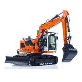 CUT Model Metal 1/14 Remote Control Hydraulic Excavator LR914 RC Tracked Digger 5CH Valve RTR Engineering Vehicle Lights Sounds