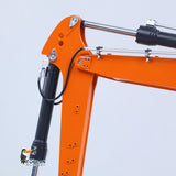 CUT Model Metal 1/14 Remote Control Hydraulic Excavator LR914 RC Tracked Digger 5CH Valve RTR Engineering Vehicle Lights Sounds