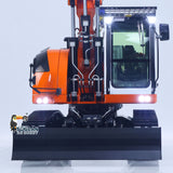 CUT Model Metal 1/14 Remote Control Hydraulic Excavator LR914 RC Tracked Digger 5CH Valve RTR Engineering Vehicle Lights Sounds