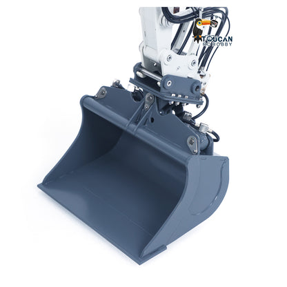CUT Model Metal Electric Vibrating Tamper/Sweeper/Hydraulic Inclined Wide/Clamshell Bucket/Log Grapple/Wrist for 1/14 RC Excavator LR914 PRO MAX DIY Models