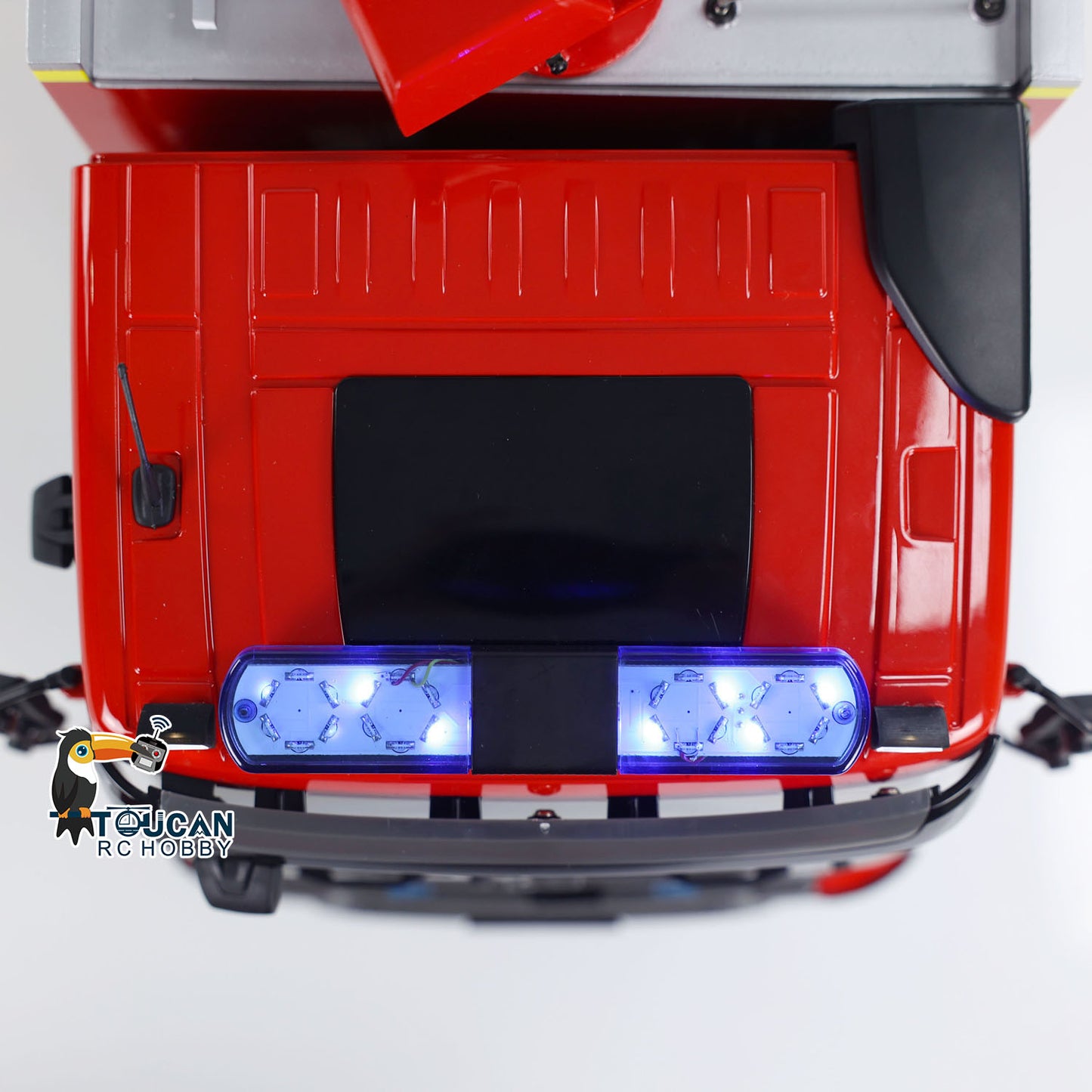 TOUCAN RC HOBBY 1/14 4x2 RC Fire Vehicles Radio Control Fire Fighting Truck 3-speed Transmission Lighting and Sound System Assembled and Painte