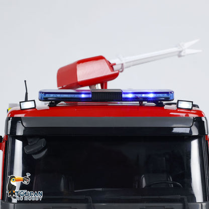 TOUCAN RC HOBBY 1/14 4x2 RC Fire Vehicles Radio Control Fire Fighting Truck 3-speed Transmission Lighting and Sound System Assembled and Painte