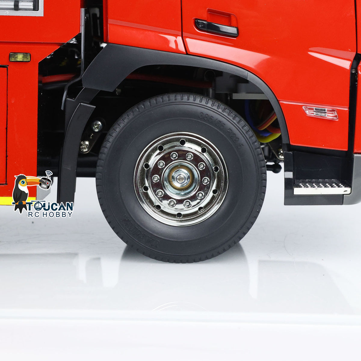 TOUCAN RC HOBBY 1/14 4x2 RC Fire Vehicles Radio Control Fire Fighting Truck 3-speed Transmission Lighting and Sound System Assembled and Painte