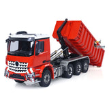 Metal 1/14 RC Hydraulic Dumper 8x8 Roll Off Dump Truck 3363 Emulated Car Model Rear Axle Steering ST8 Remote Control 3-speed