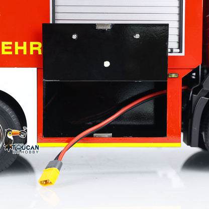 TOUCAN RC HOBBY 1/14 4x2 RC Fire Vehicles Radio Control Fire Fighting Truck 3-speed Transmission Lighting and Sound System Assembled and Painte