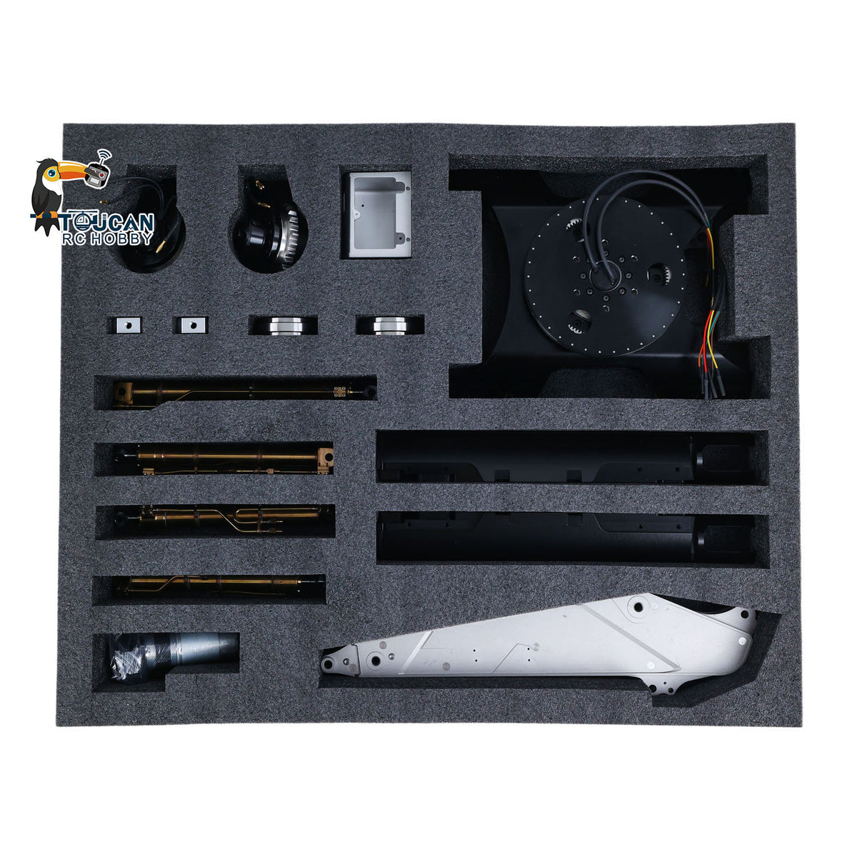 TOUCAN RC HOBBY LESU PC500 Metal 1/14 RC Hydraulic Tracked Excavator Remote Control Construction Vehicle Brushless Motor for Modeler