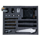 LESU 1/14 Metal Remote Control Hydraulic Tracked Excavator KIT Aoue PC500 RC Digger 7Ways Valve 3MAP Light System DIY Model