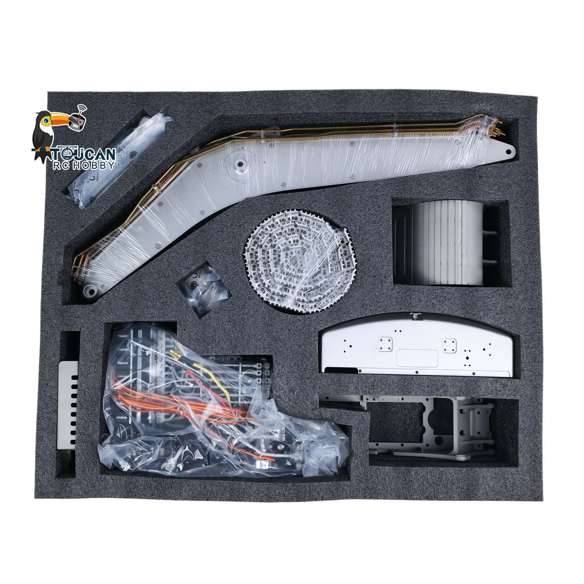 TOUCAN RC HOBBY LESU PC500 Metal 1/14 RC Hydraulic Tracked Excavator Remote Control Construction Vehicle Brushless Motor for Modeler